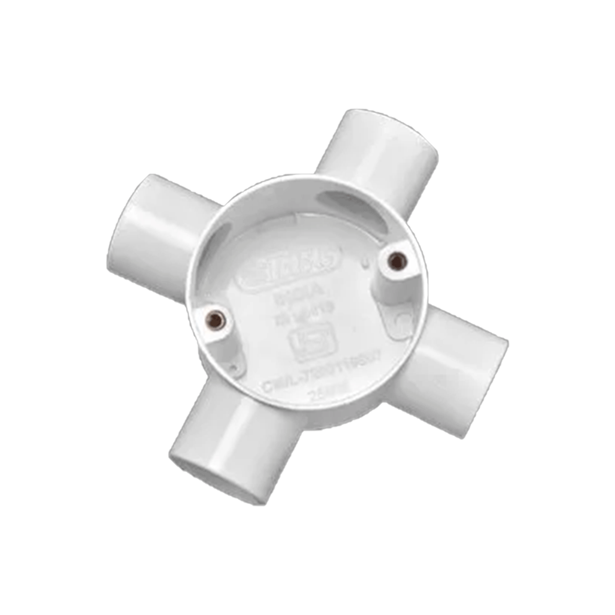 Circular Box Single Four Way 1 Inch (AAAA-13198)