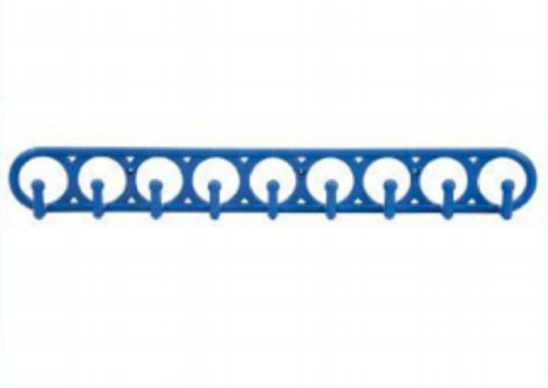 Wall Hanger Blue - 9 hook-TEL