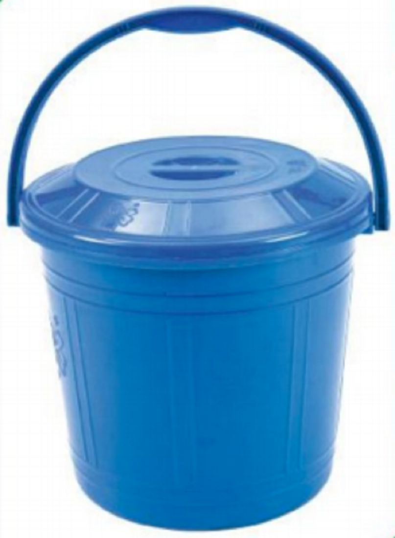 Classic Bucket 16L Blue With Lid-TEL
