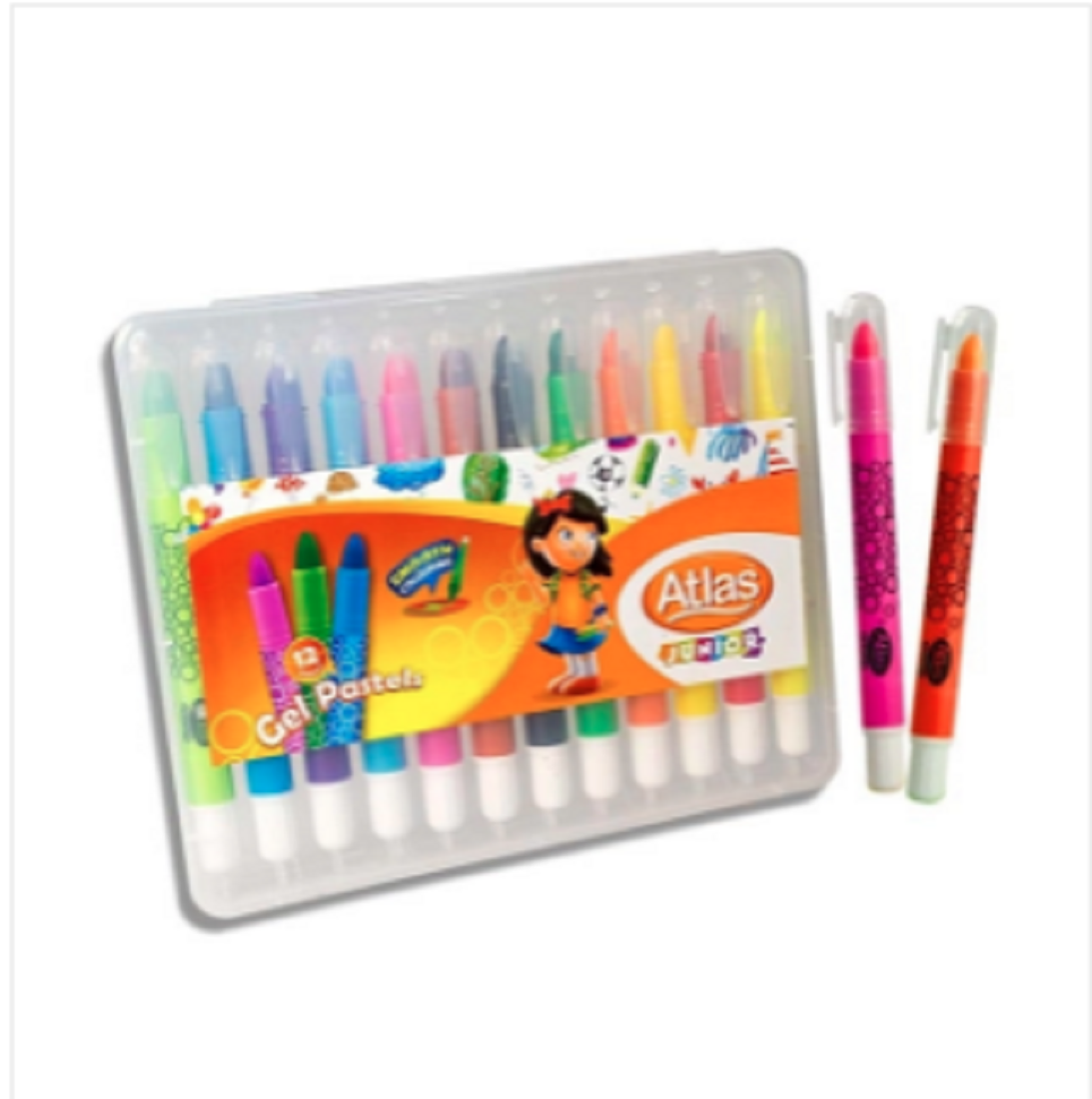 Atlas Junior Gel Pastel 12 Color