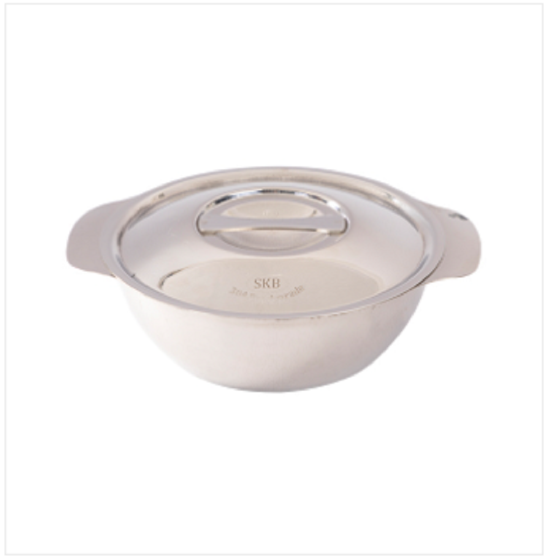 SS Soup Bowl With Lid 20cm