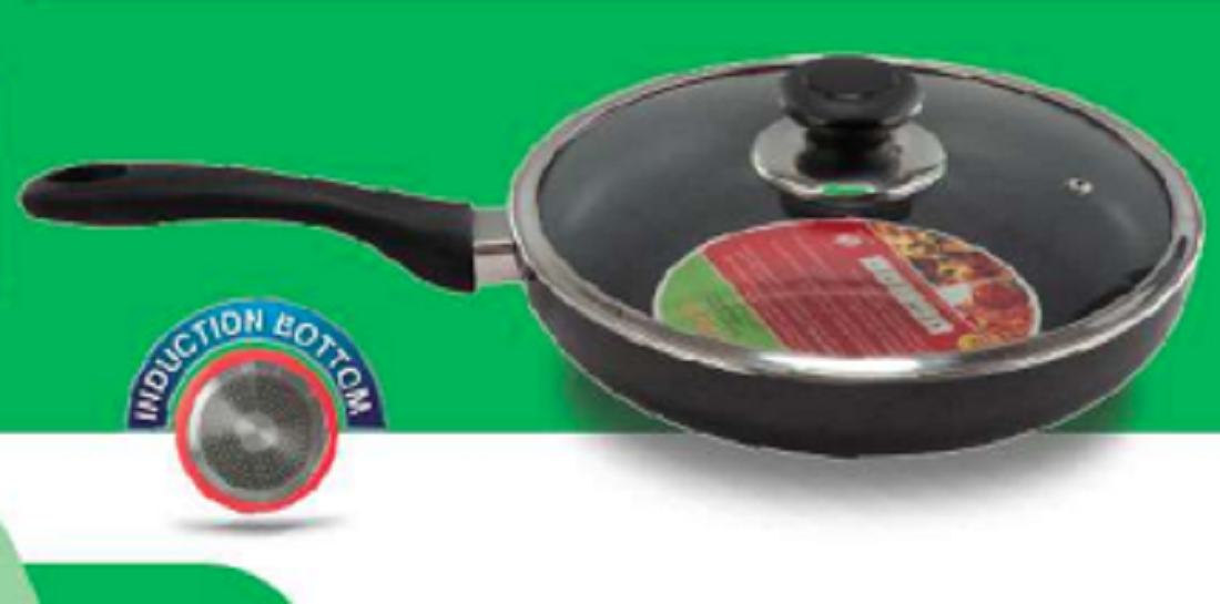 TPR NS Glamour Fry Pan with Lid IB (Ash) - 26cm