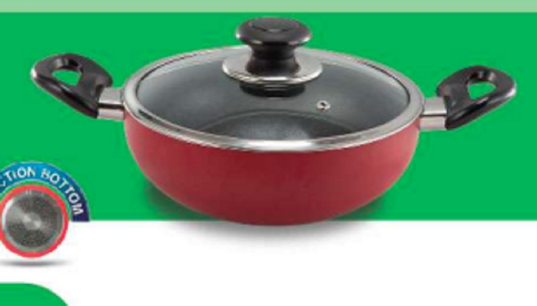 TPR NS Glamour Karai with Lid IB (Red) - 24 cm