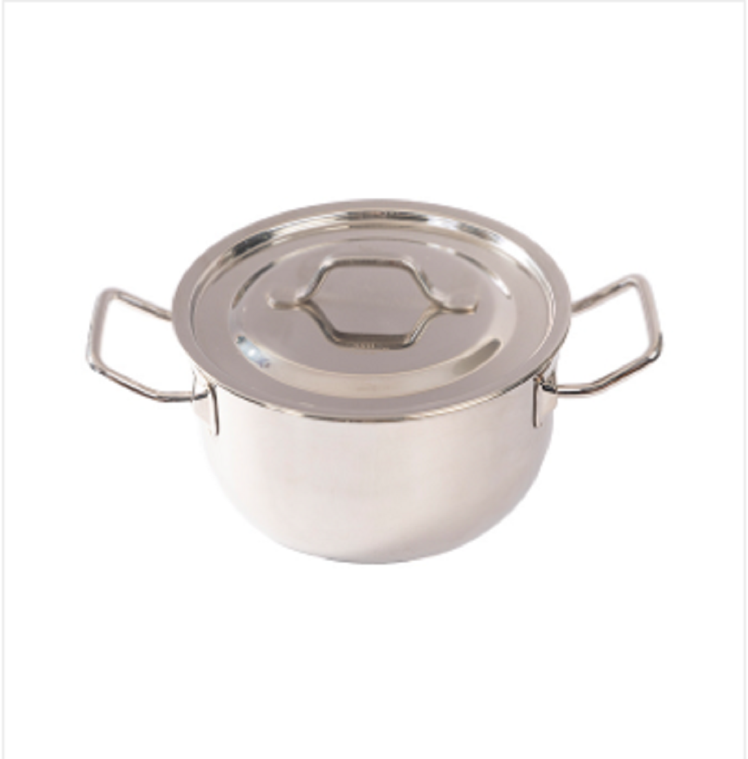 SS Induction Pan With Lid 18cm