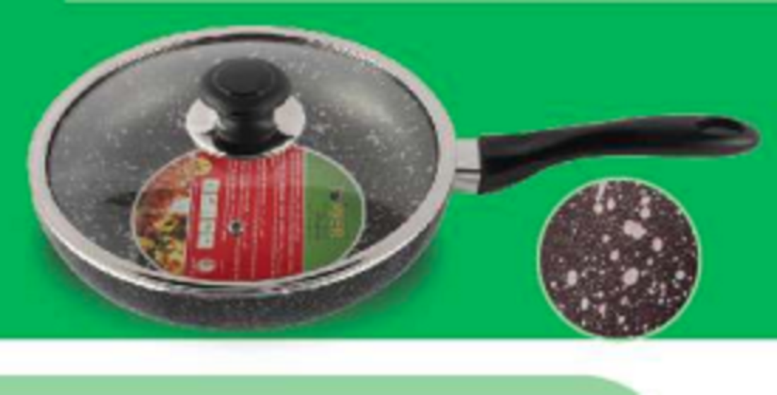 TPR NS Glamour Fry Pan With Lid (SG)- 28cm