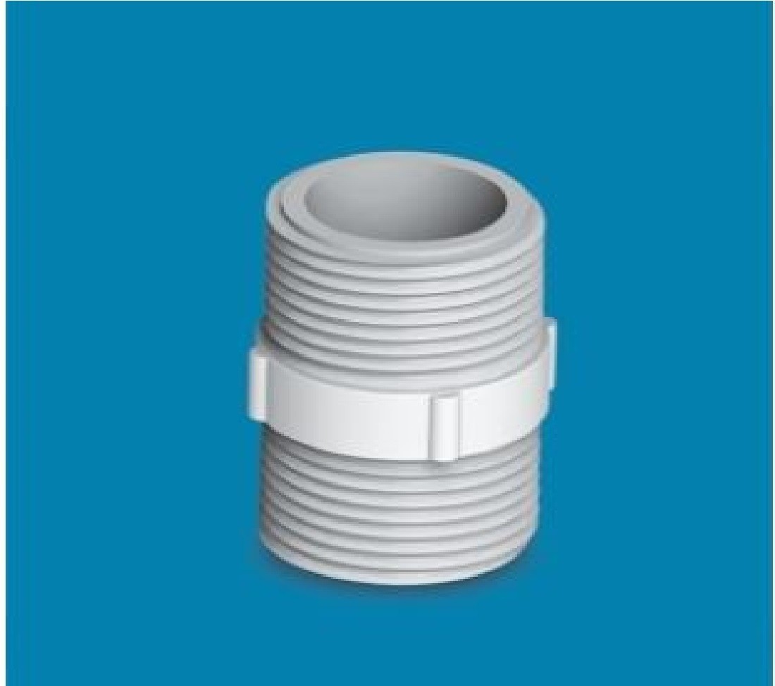 RFL UPVC Thread Nipple 2" White