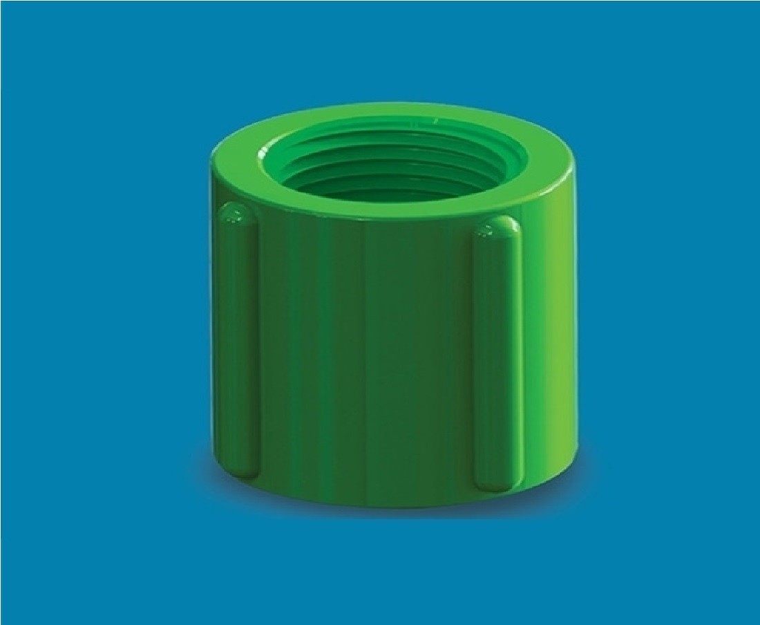 UPVC Thread Socket 1.25" Green AAAH Code 0420