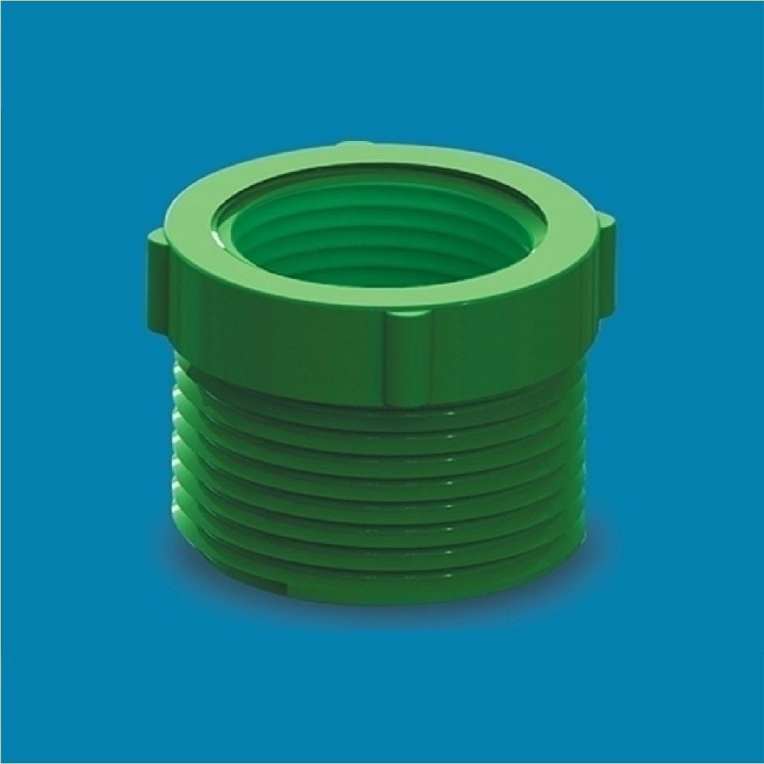UPVC Thread Adapter 2''X1.25" Green AAAH Code 0386