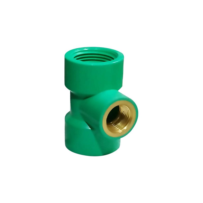 uPVC Reducing Thread Brass Tee 1?¦"x??"- Code: 12205