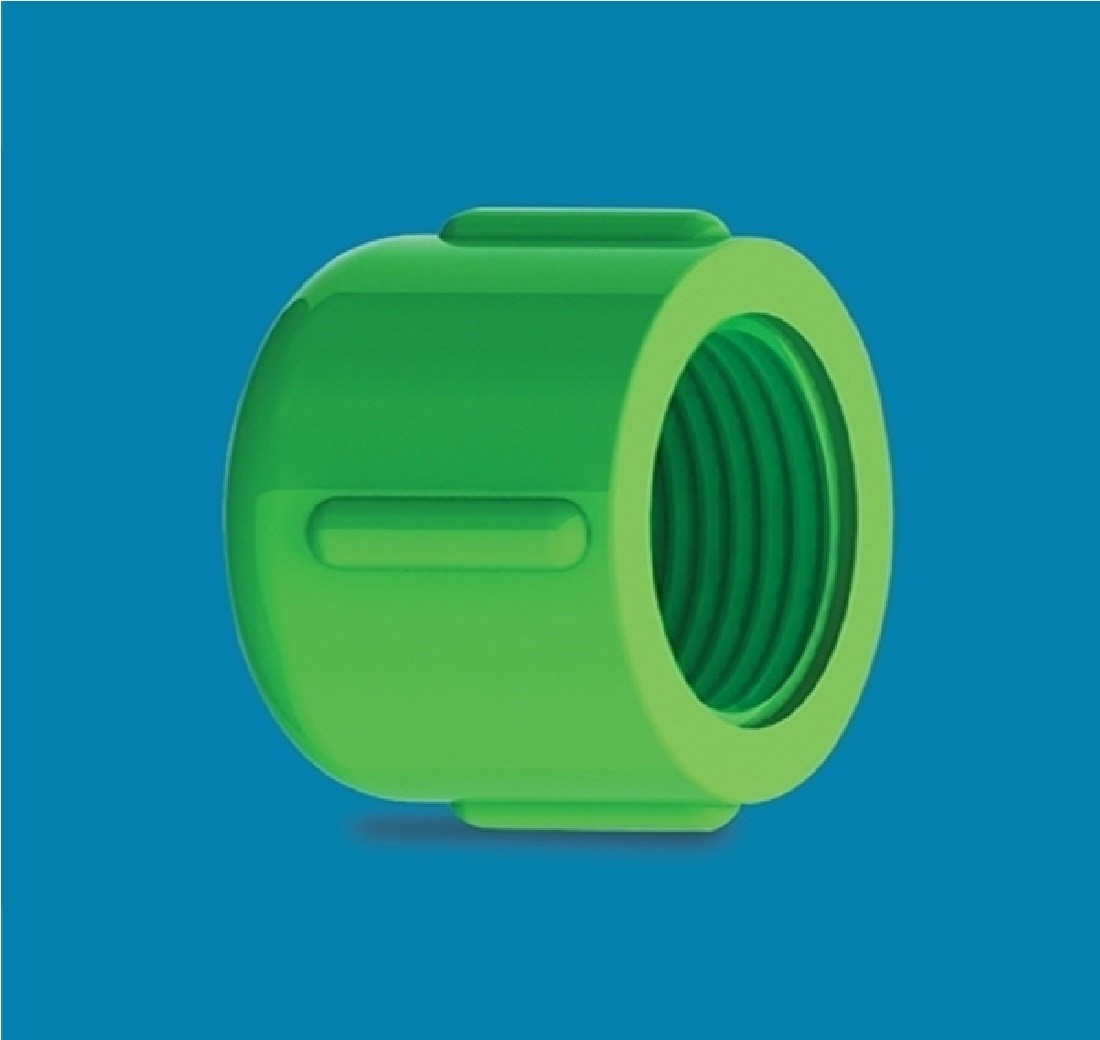 UPVC Thread End Cap 2" Green AAAH Code 0449