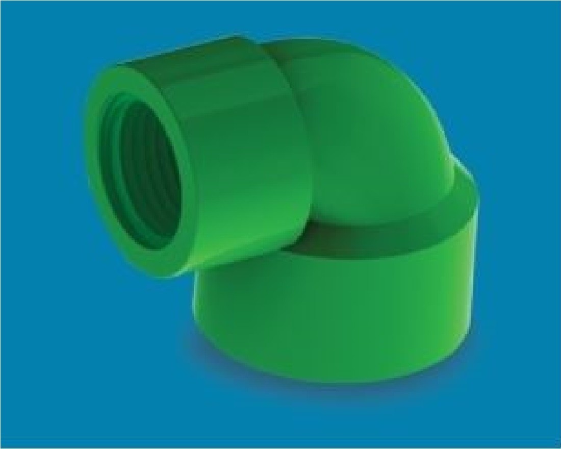 UPVC Thread R. Elbow 1.5'' X 1.25'' Green AAAH Code 0384