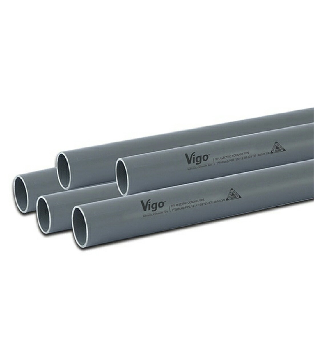 Vigo Electric UPVC Pipe 1"X10' Electric Socket Gray 1 Pc