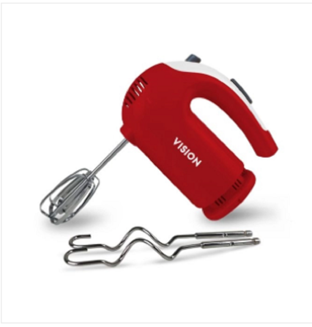 VISION Electric Hand Mixer VIS-HM-003 Red
